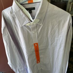 Banana Republic Men's Pinstripe White Dress Shirt